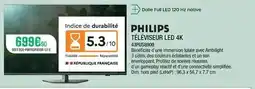 Extra Philips - téléviseur led 4k 43pus8909 offre