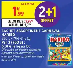 Intermarché Hyper HARIBO Sachet assortiment carnaval offre