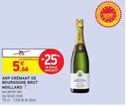 Intermarché Hyper Aop crémant de bourgogne brut moillard offre