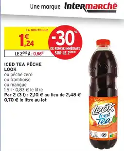 Intermarché Hyper LOOK Iced tea pêche offre