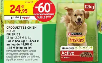 Intermarché Hyper FRISKIES Croquettes chien bœuf offre