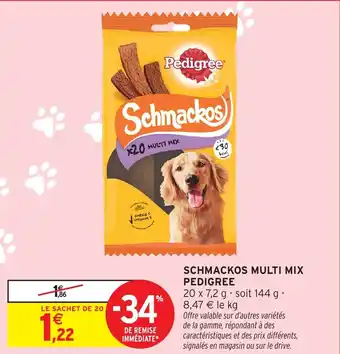 Intermarché Hyper PEDIGREE Schmackos multi mix offre