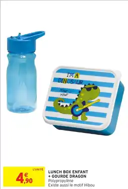 Intermarché Hyper Lunch box enfant + gourde dragon offre