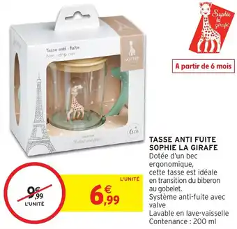 Intermarché Hyper SOPHIE LA GIRAFE Tasse anti fuite offre