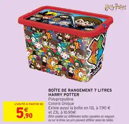 Intermarché Hyper HARRY POTTER Boîte de rangement offre