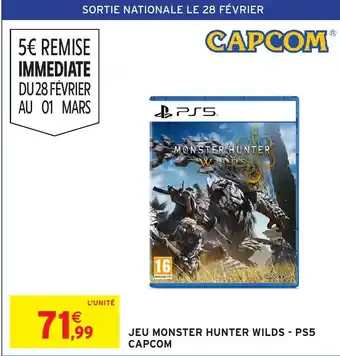 Intermarché Hyper PS5 Jeu monster hunter wilds - capcom offre