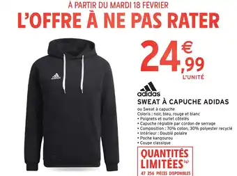 Intermarché Hyper ADIDAS Sweat à capuche offre