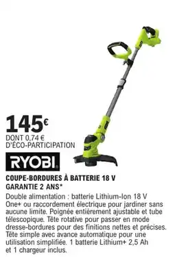 E.Leclerc Brico RYOBI Coupe-bordures à batterie 18 v offre