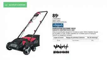 E.Leclerc Brico SCHEPPACH Scarificateur électrique 1500 w offre