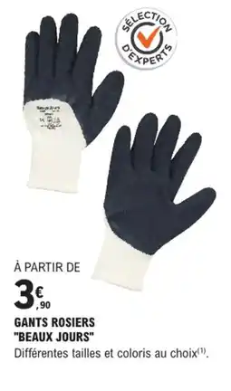 E.Leclerc Brico "BEAUX JOURS" Gants rosiers offre