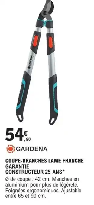 E.Leclerc Brico GARDENA Coupe-branches lame franche offre