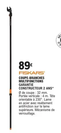 E.Leclerc Brico FISKARS Coupe-branches multifonctions offre