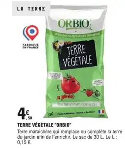 E.Leclerc Brico "ORBIO" Terre végétale offre