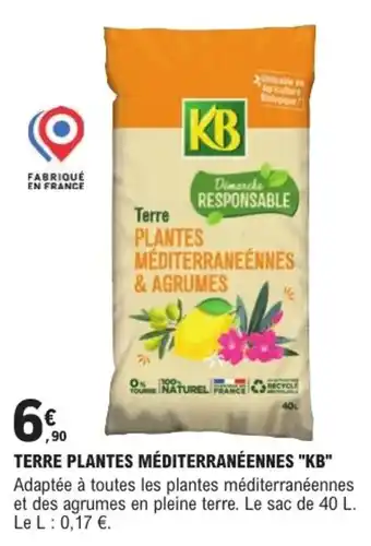 E.Leclerc Brico KB Terre plantes méditerranéennes offre