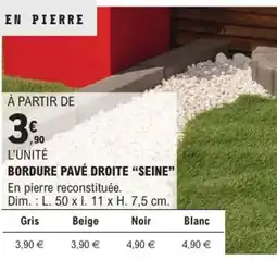 E.Leclerc Brico Bordure pavé droite "seine” offre