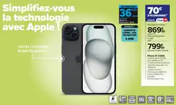 Carrefour iPhone 15 offre