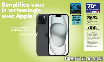 Carrefour iPhone 15 offre