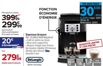 Carrefour Expresso broyeur offre