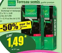 Norma FINEST GARDEN Terreau semis offre