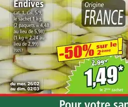 Norma Endives offre