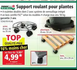 Norma Support roulant pour plantes offre