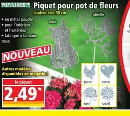 Norma GIARDESSA Piquet pour pot de fleurs offre