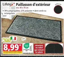 Norma Paillasson d'extérieur offre