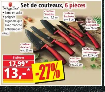 Norma Set de couteaux, 6 pièces offre