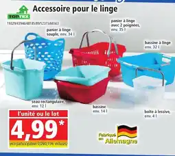 Norma TOPTEX Accessoire pour le linge offre