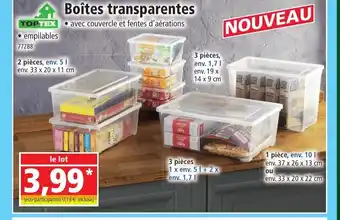 Norma Boîtes transparentes offre