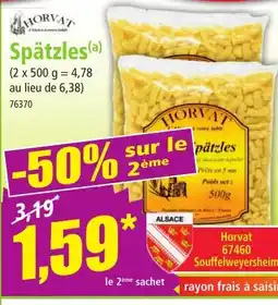 Norma HORVAT Spätzles offre