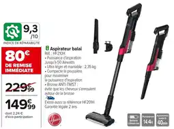 Carrefour Aspirateur balai offre