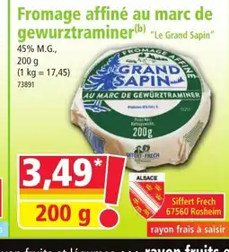 Norma Fromage affiné au marc de gewurztraminer Le Grand Sapin offre