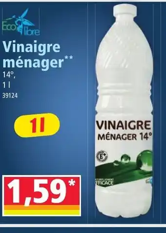 Norma ECOLIBRE Vinaigre ménager offre