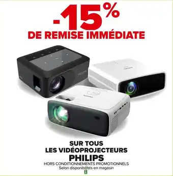 Carrefour Sur tous les vidéoprojecteurs philips offre