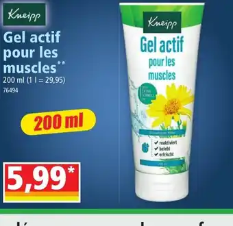 Norma KNEIPP Gel actif pour les muscles offre