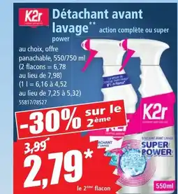 Norma K2r Détachant avant lavage offre