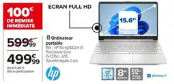 Carrefour Hp ordinateur portable offre