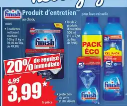 Norma FINISH Produit d'entretien offre