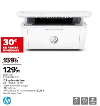 Carrefour Hp imprimante laser offre