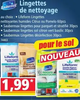 Norma SAUBERMAX Lingettes de nettoyage offre