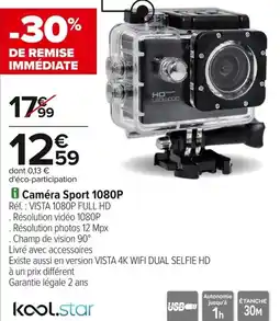 Carrefour Camera sport 1080p offre