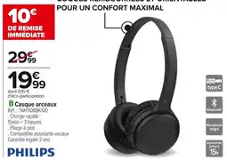 Carrefour Philips casque arceaux offre