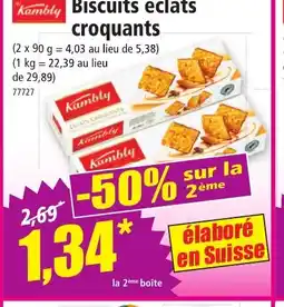 Norma KAMBLY Biscuits éclats croquants offre