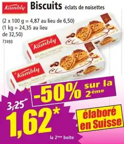 Norma KAMBLY Biscuits éclats de noisettes offre