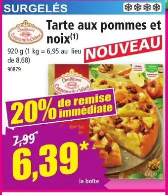 Norma Tarte aux pommes et noix offre