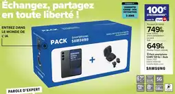 Carrefour Samsung pack smartphone s24fe 128 go + buds offre