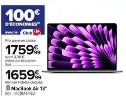 Carrefour Macbook air 13 offre