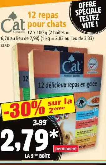 Norma 12 repas pour chats offre