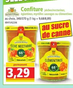 Norma Confiture pêches/nectarines offre